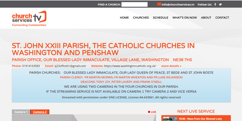 Church Services TV Home page